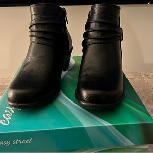 Easy Street Black Ankle Booties